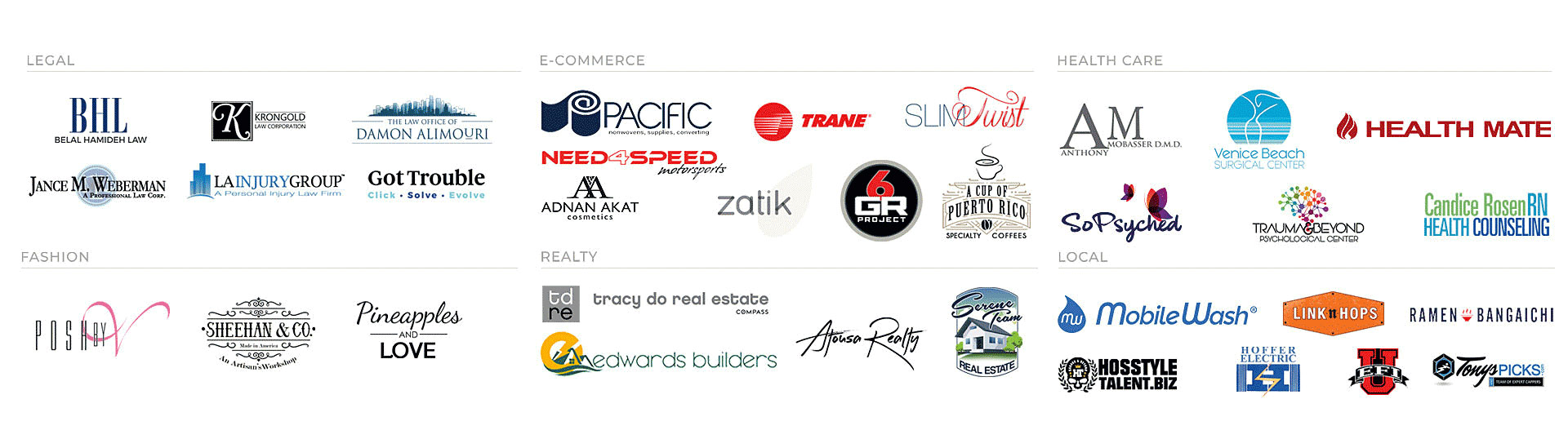 legal-e-commerce-fashion-realty-local-seo